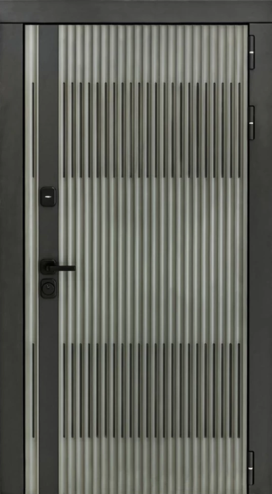 Входная дверь ДвериПРО Elfy Лаура-2 (16мм, мореный дуб) DPRO197009 внешняя сторона