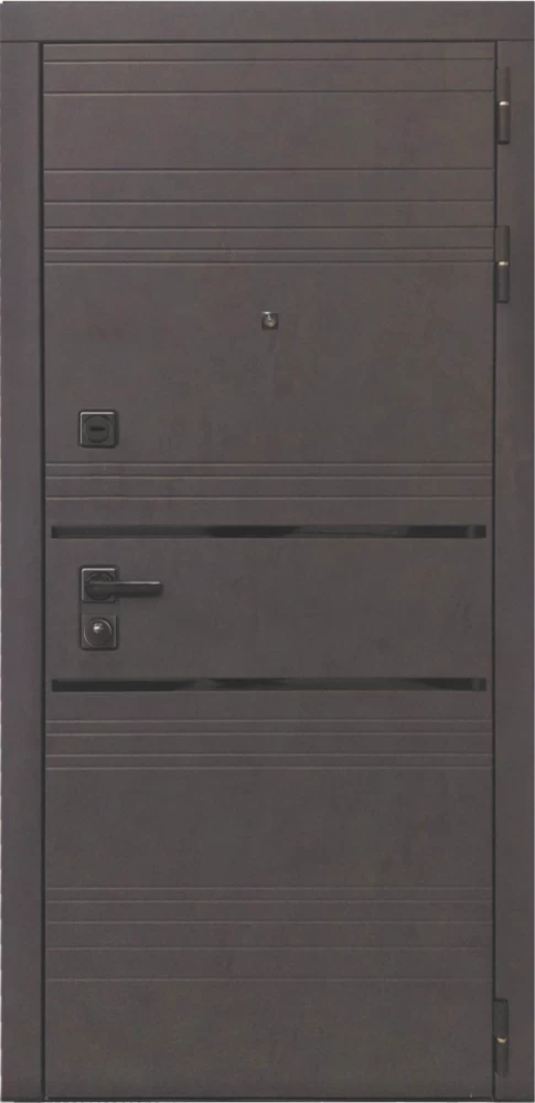 Входная дверь ДвериПРО L-43 Эмаль L-2 (16мм, белая эмаль) DPRO195955 внешняя сторона