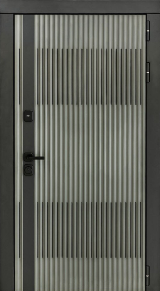 Входная дверь ДвериПРО Elfy ФЛ-256 (10мм, бетон пепельный) DPRO196477 внешняя сторона