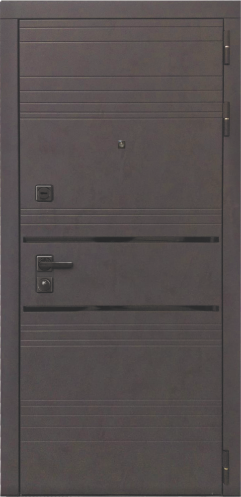 Входная дверь ДвериПРО L-43 ФЛЗ-603 Бетон снежный DPRO198272 внешняя сторона