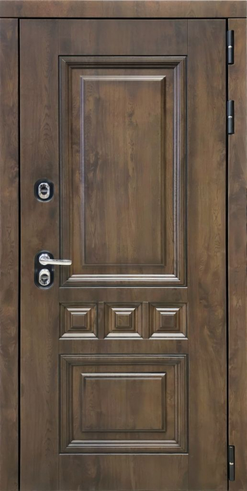 Входная дверь ДвериПРО Аура ФЛ-609 (L-52, 10мм, белый матовый) DPRO197979 внешняя сторона