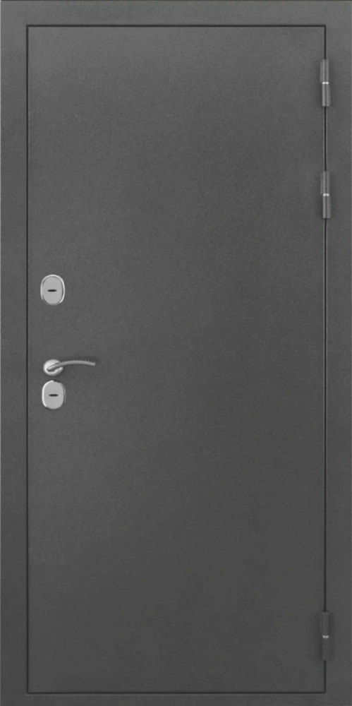 Входная дверь ДвериПРО L-Термо серебро ФЛ-609 (L-52, 10мм, белый матовый) DPRO197986 внешняя сторона